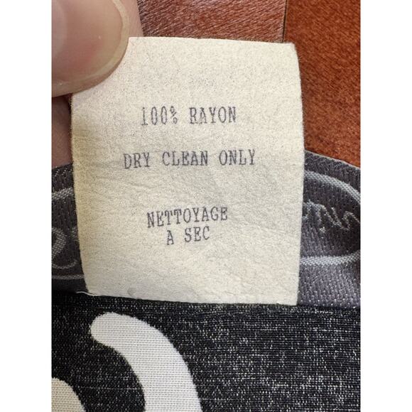 Saint Germain White Black Gambling Card Printed Bedazzled Blouse Short Set Small - Picture 8 of 15